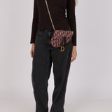 Dior 2019 Red Oblique Saddle Belt Bag