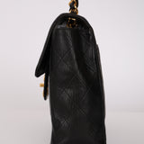 Chanel 1996 Lambskin XL Logo Jumbo Single Flap 24K GP