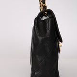 Chanel 1996 Lambskin XL Logo Jumbo Single Flap 24K GP