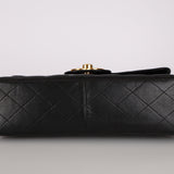 Chanel 1996 Lambskin XL Logo Jumbo Single Flap 24K GP