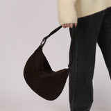 Runway Gucci 1997 Chocolate GG Suede Medium Hobo