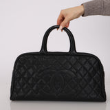 Chanel 2004 Caviar Timeless Bowling Bag 24K GP
