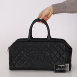 Chanel 2004 Caviar Timeless Bowling Bag 24K GP