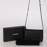 Chanel 2021 Caviar Camellia Wallet on Chain