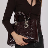 Christian Dior 2010 Wine Patent Large Lady Dior