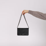 Chanel 2021 Caviar Camellia Wallet on Chain