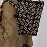 Chanel 1996 Canvas CC Clover Kiss-Lock Shoulder Clutch