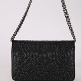 Chanel 2021 Caviar Camellia Wallet on Chain