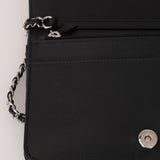 Chanel 2021 Caviar Camellia Wallet on Chain