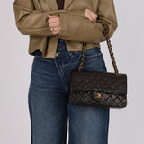 Chanel 1992 Medium Lambskin Classic Flap 24K GP
