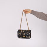 Chanel 2017 Quilted Aged Calfskin Lucky Charms 2.55 Reissue 224 Double Flap