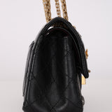Chanel 2017 Quilted Aged Calfskin Lucky Charms 2.55 Reissue 224 Double Flap