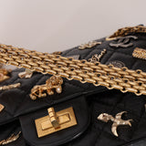 Chanel 2017 Quilted Aged Calfskin Lucky Charms 2.55 Reissue 224 Double Flap