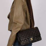 Chanel 1992 Medium Lambskin Classic Flap 24K GP