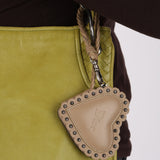Rare Christian Dior 2007 Beige Calfskin Romantique Heart Pouch