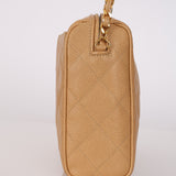 Chanel 1995 Beige Caviar Camera Bag 24K GP