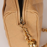Chanel 1995 Beige Caviar Camera Bag 24K GP