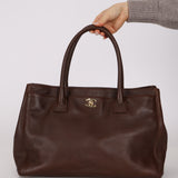 Chanel 2005 Chocolate Executive Cerf Medium Tote 24K GP