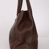 Chanel 2005 Chocolate Executive Cerf Medium Tote 24K GP