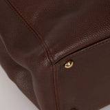 Chanel 2005 Chocolate Executive Cerf Medium Tote 24K GP