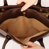 Chanel 2005 Chocolate Executive Cerf Medium Tote 24K GP