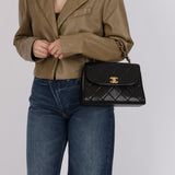 Chanel 1994 Lambskin Kelly Flap Handle Bag 24K GP