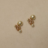 Dior Pearl and Crystal Tribales Earrings