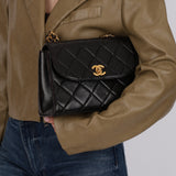 Chanel 1994 Lambskin Kelly Flap Handle Bag 24K GP