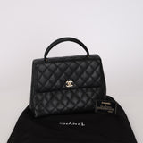 Chanel 2001 Caviar Kelly Top Handle Bag 24K GP