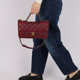 Chanel 2013 Bordeaux Medium Perfect Edge Flap Bag