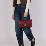 Chanel 2013 Bordeaux Medium Perfect Edge Flap Bag