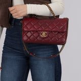 Chanel 2013 Bordeaux Medium Perfect Edge Flap Bag