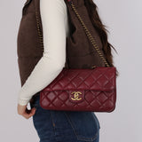 Chanel 2013 Bordeaux Medium Perfect Edge Flap Bag