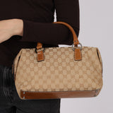 Gucci GG Canvas O-Ring Boston Bag