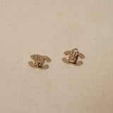 Chanel 2008 CC Silver Clip-On Earrings