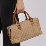 Gucci GG Canvas O-Ring Boston Bag