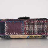 Limited Edition Chanel 2012 Mix Media Patchwork Jumbo Single Flap Bag