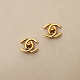 Chanel 1996 Large CC Turnlock Clip-On Earrings