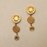 Rare Hermès Triple Clou de Selle Clip-On Earrings