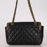 Chanel 2017 Lambskin Quilted Two Tone Day Flap
