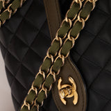Chanel 2017 Lambskin Quilted Two Tone Day Flap