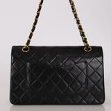 Chanel 1987 Lambskin Medium Classic Double Flap Bag 24K GP