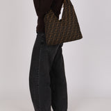 Fendi Zucca Double Zip Twin Hobo