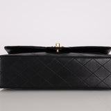 Chanel 1987 Lambskin Medium Classic Double Flap Bag 24K GP