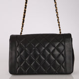Chanel 1995 Lambskin Medium Diana Flap Bag 24K GP