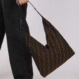 Fendi Zucca Double Zip Twin Hobo