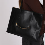 Runway Celine 2026 Satinated Calfskin Flat Cabas New Luggage