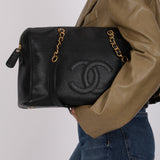 Chanel 1995 Medium Caviar Timeless Zip Tote 24K GP