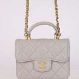 Chanel 2022 Top Handle Coin Purse on Chain