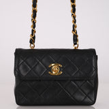 Chanel 1989 Lambskin Quilted Mini Flap Bag 24K GP